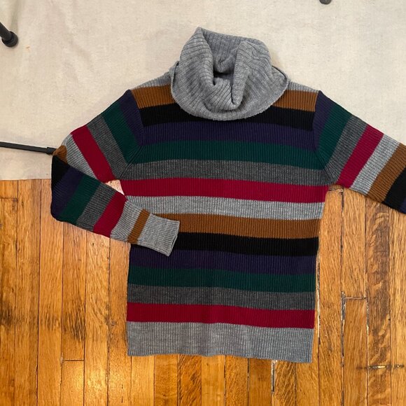 Vintage Montage cowl neck striped sweater - Picture 5 of 8